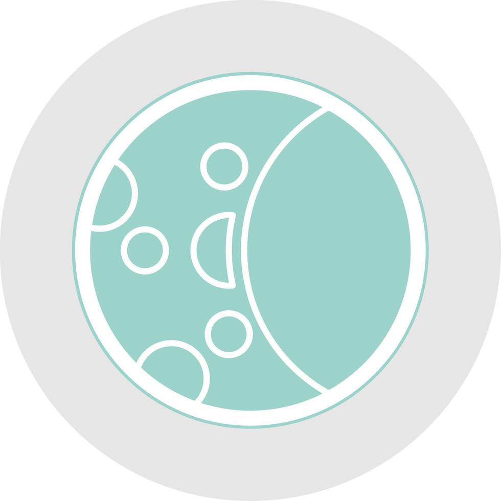Moon Phase Glyph Multicolor Sticker Icon vector