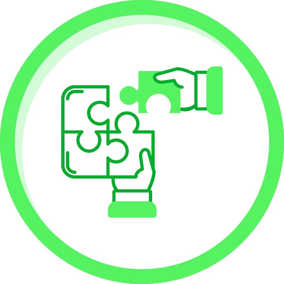 Collaboration Green mix Icon vector