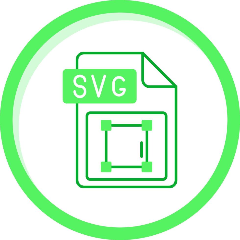 Svg file format Green mix Icon vector