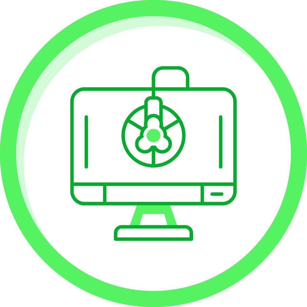 Calibration Green mix Icon vector