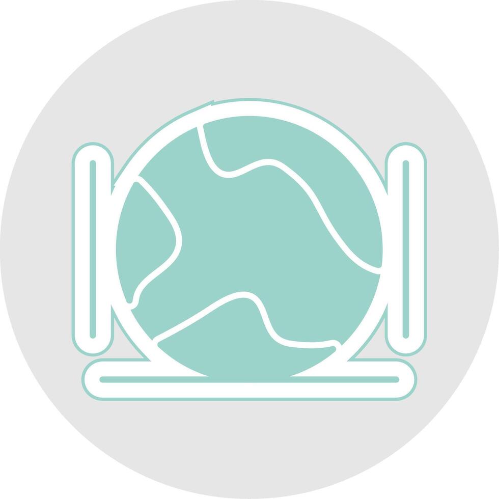 Global Glyph Multicolor Sticker Icon vector