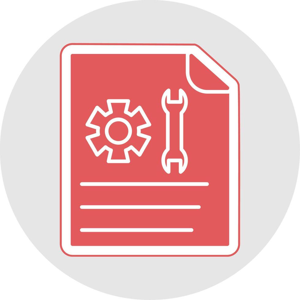 Technical Support Glyph Multicolor Sticker Icon vector