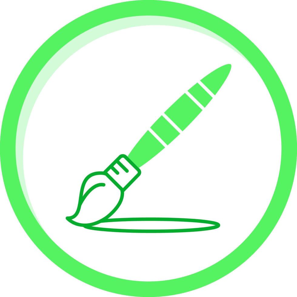 Paint brush Green mix Icon vector
