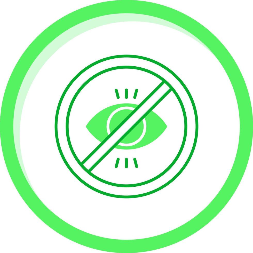 No illegitimate Green mix Icon vector