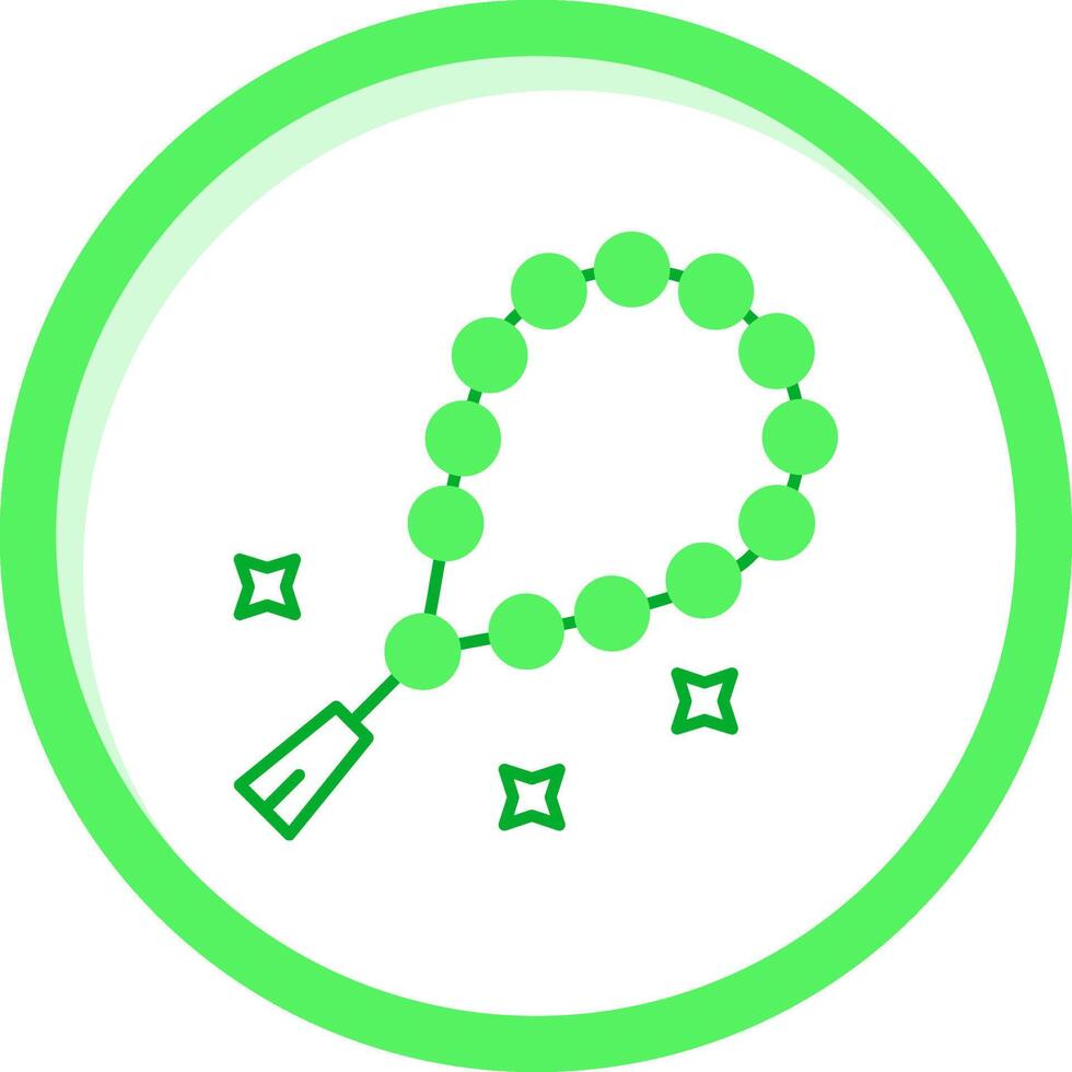Beads Green mix Icon vector