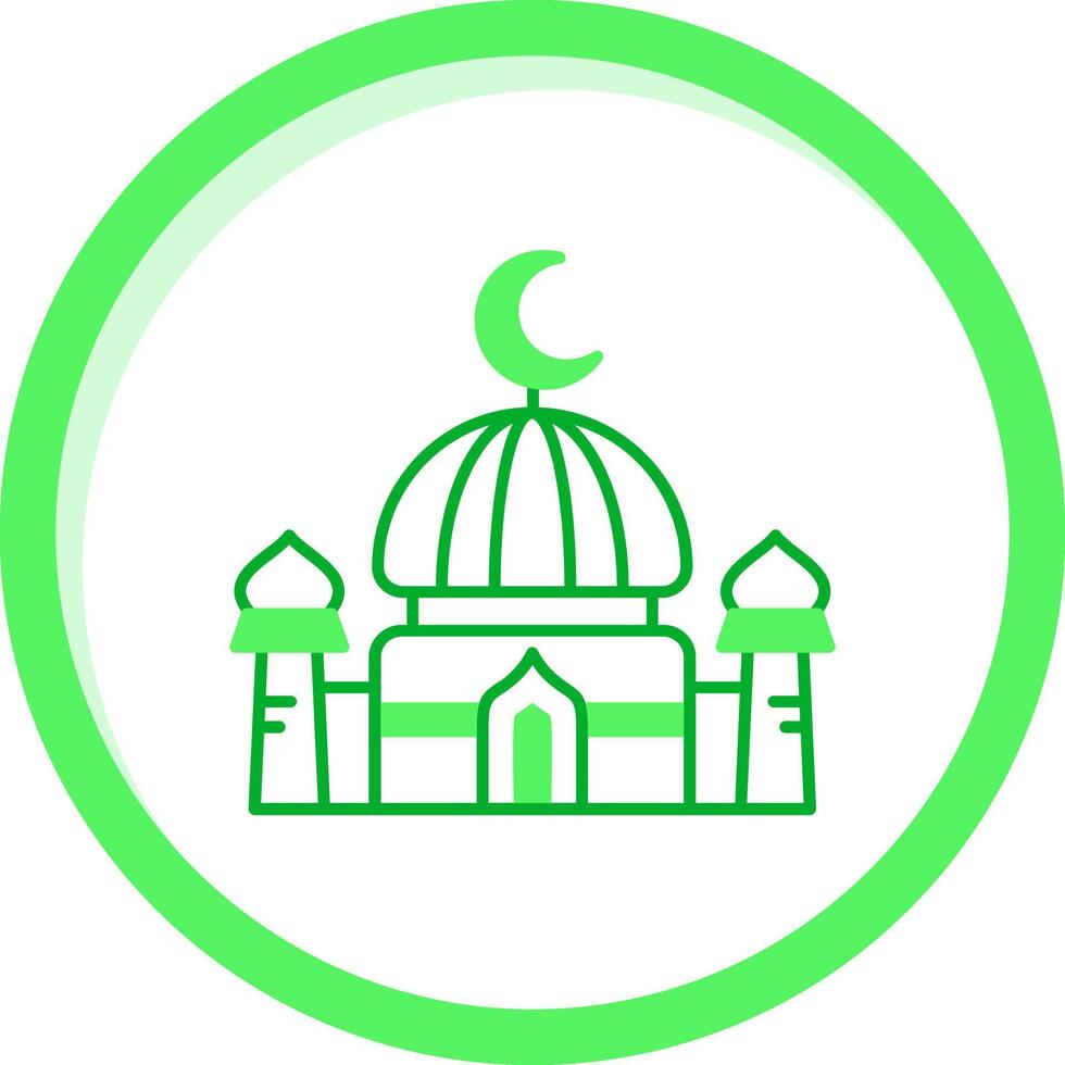 Dome Green mix Icon vector
