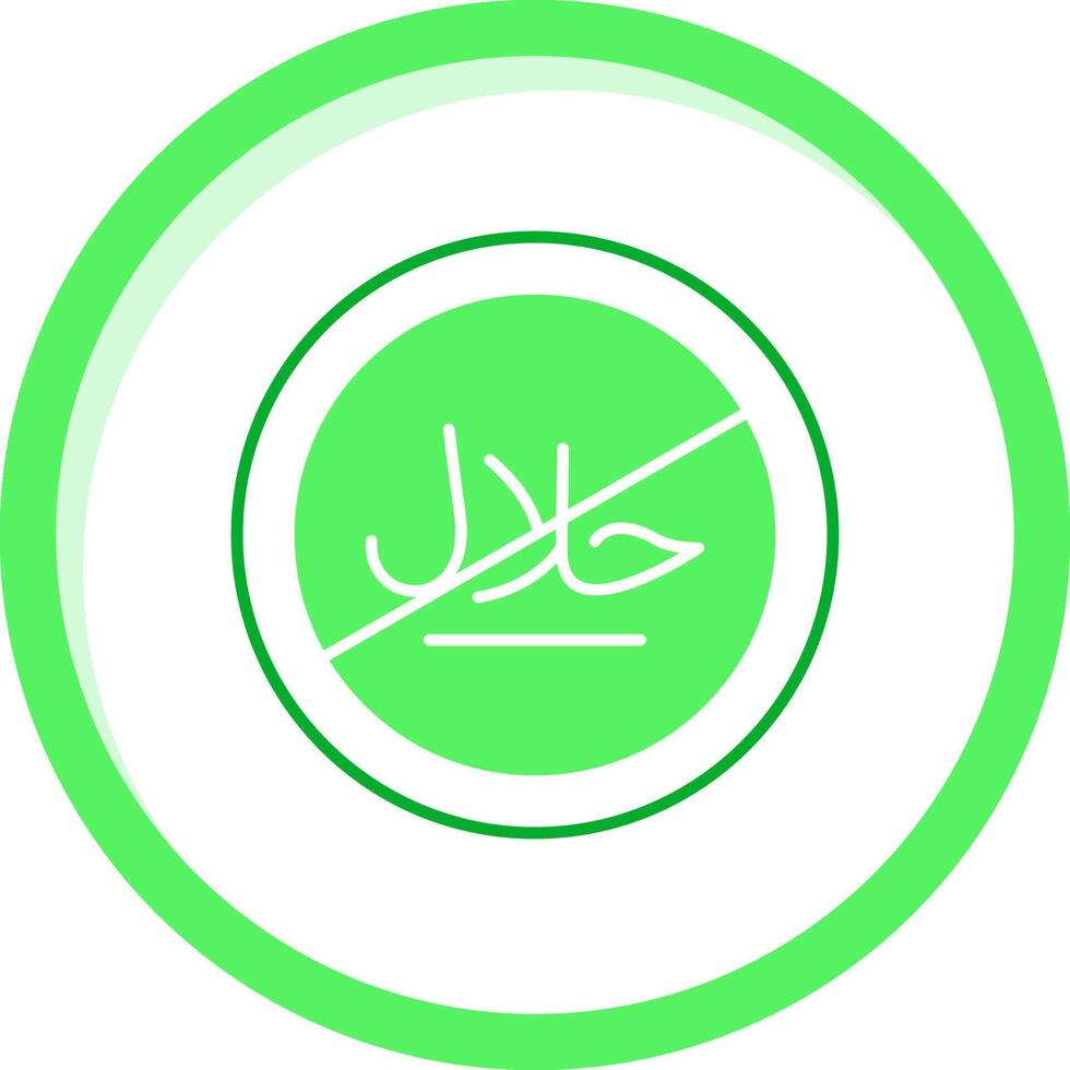 No Green mix Icon vector