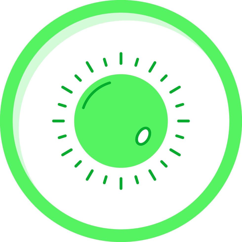 Sun Green mix Icon vector
