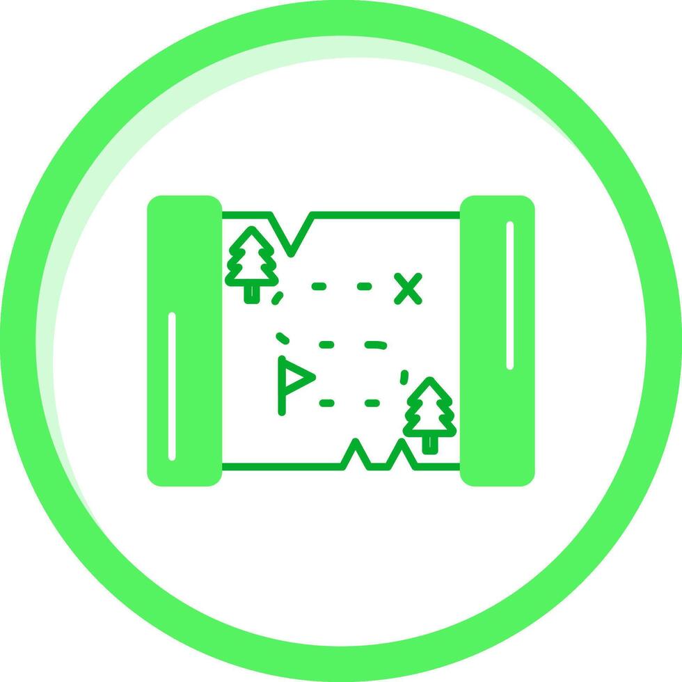 Map Green mix Icon vector