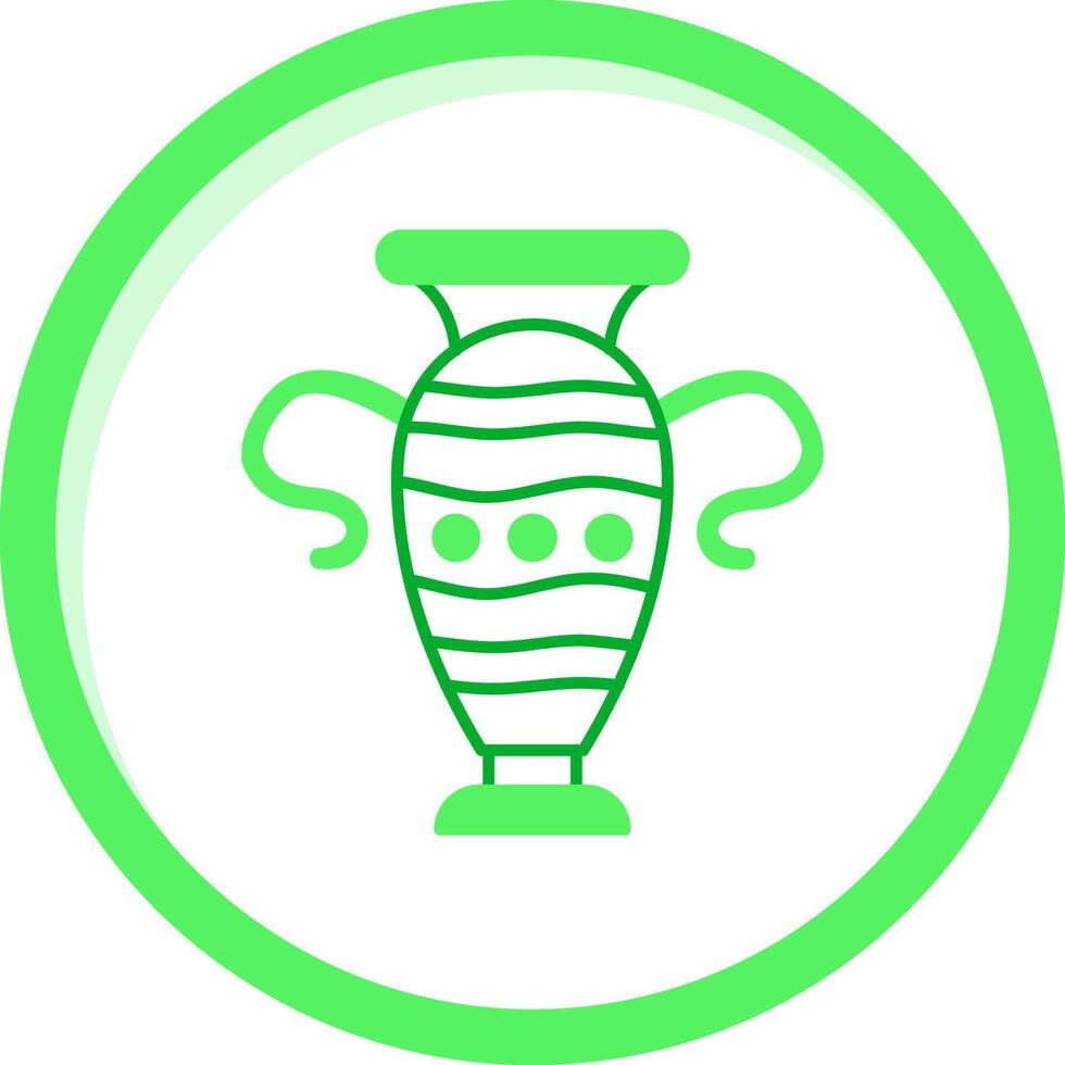 Vase Green mix Icon vector