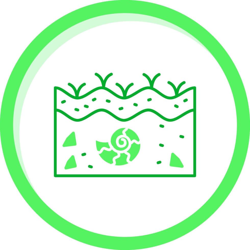 Fossil Green mix Icon vector