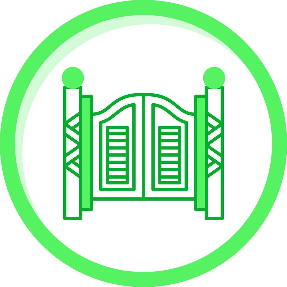 Saloon Green mix Icon vector