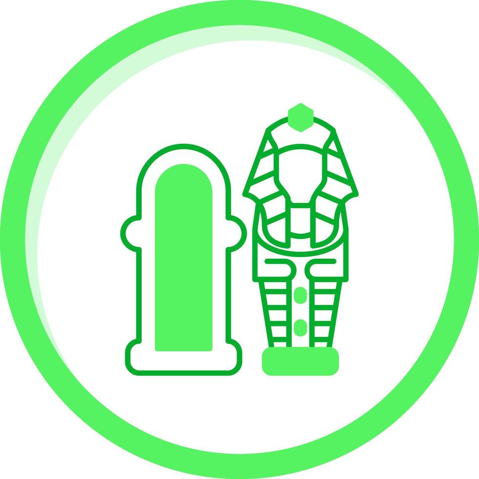 Sarcophagus Green mix Icon vector