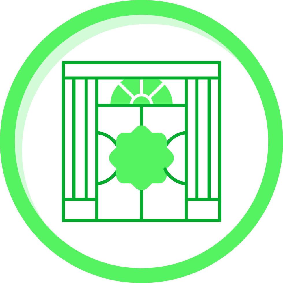 Entrance Green mix Icon vector