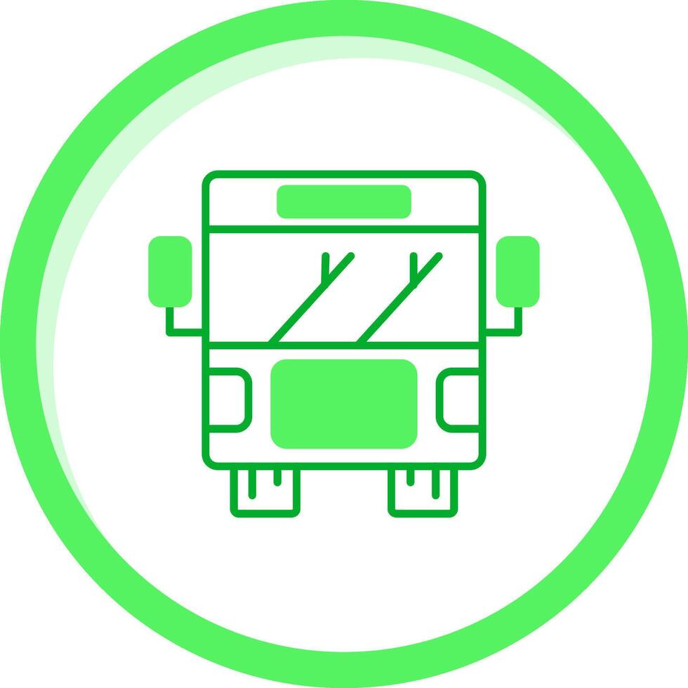 Bus Green mix Icon vector