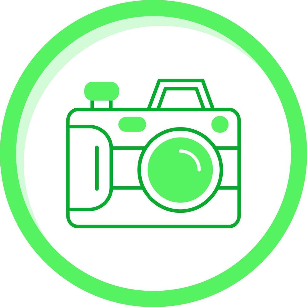 Camera Green mix Icon vector