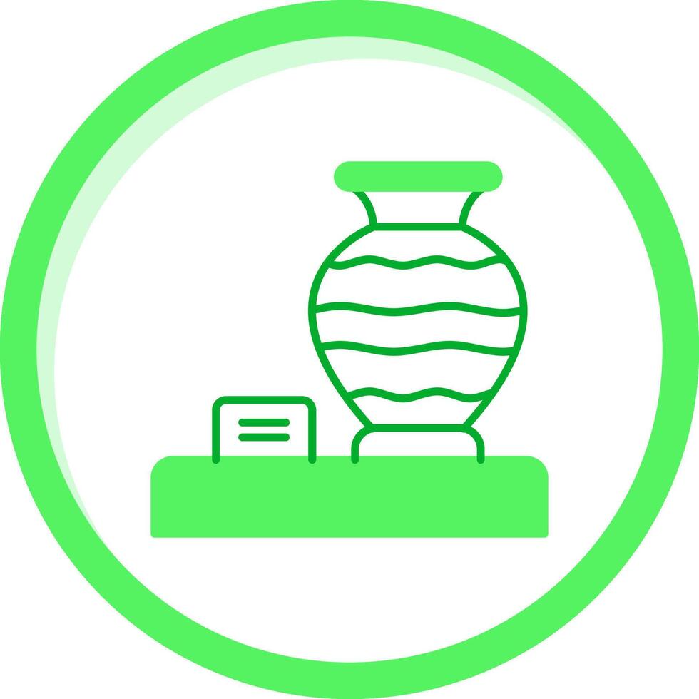 Vase Green mix Icon vector