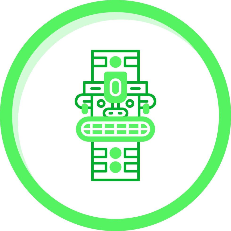 Totem Green mix Icon vector