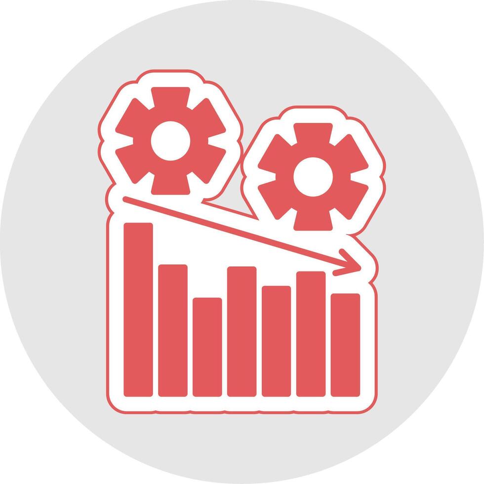 Management Glyph Multicolor Sticker Icon vector