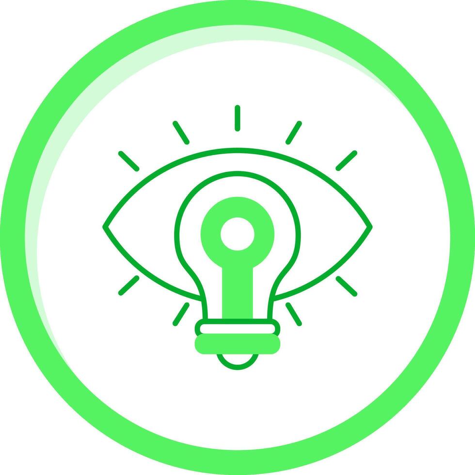 Vision Green mix Icon vector