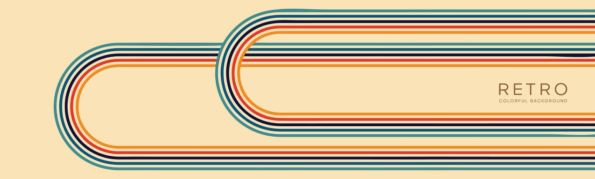 Wavy lines background in Retro groovy style. Vector files are suitable for wall wallpapers, car arches and textiles