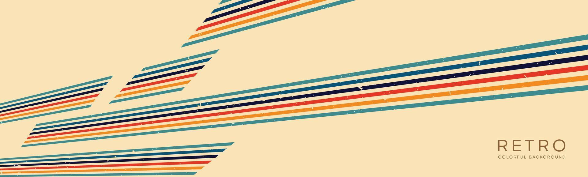 Wavy lines background in Retro groovy style. Vector files are suitable for wall wallpapers, car arches and textiles