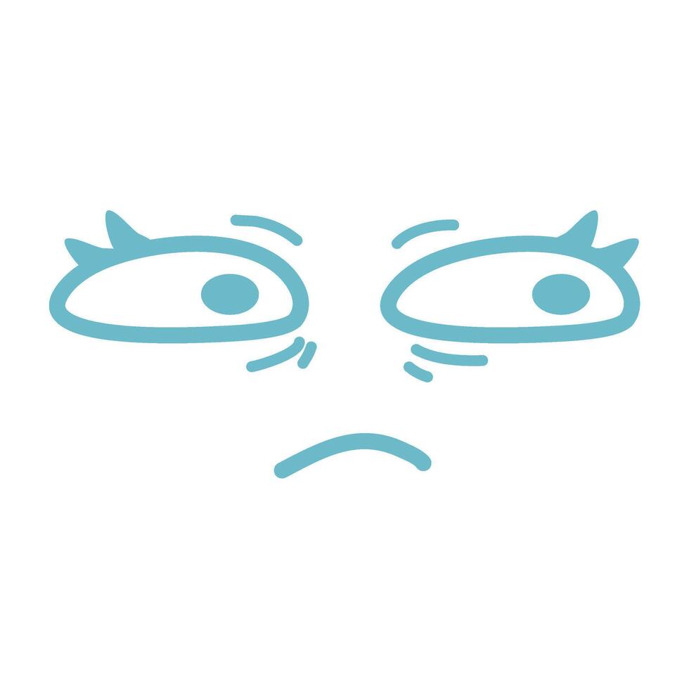 character showing emotions face icon vector
