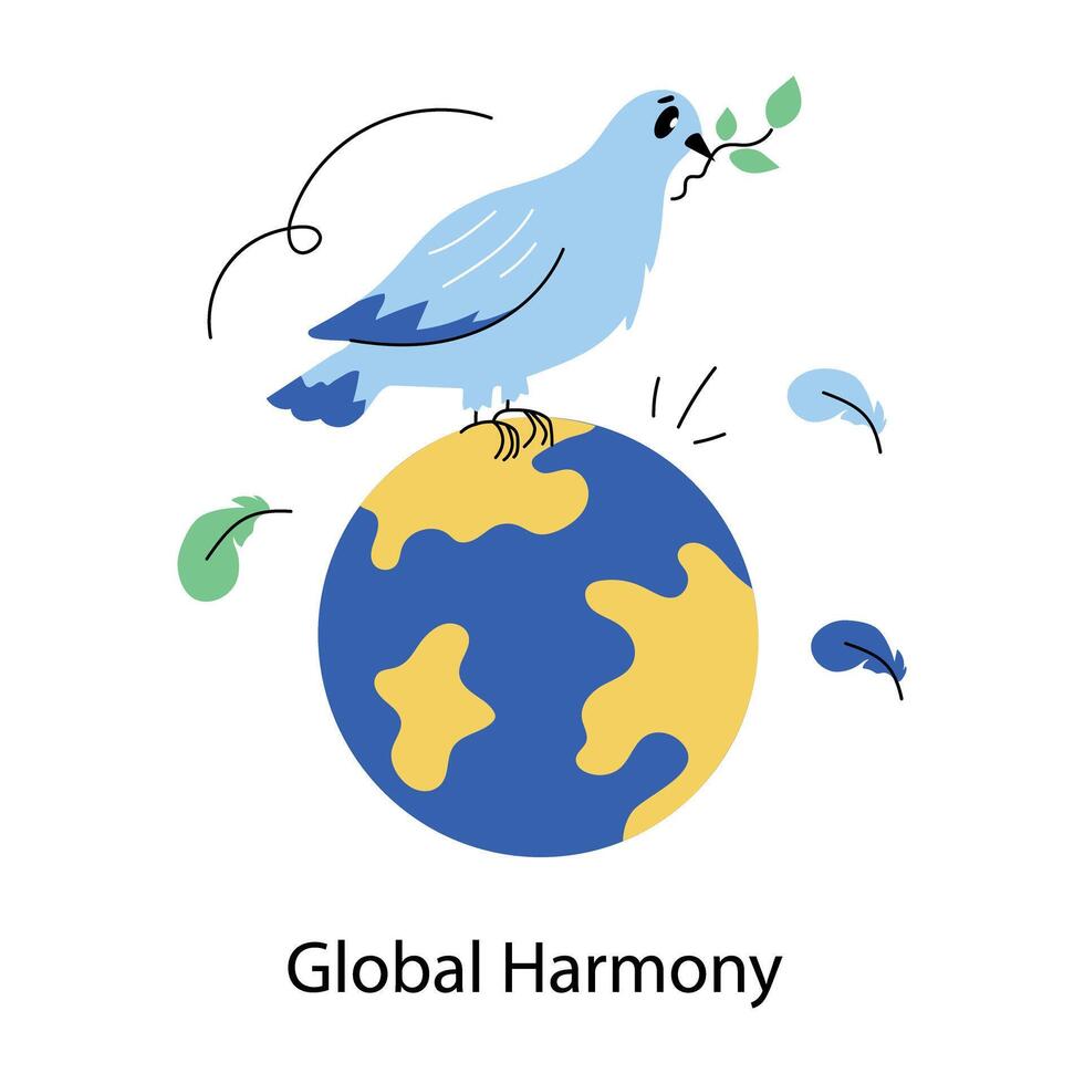 Trendy Global Harmony vector