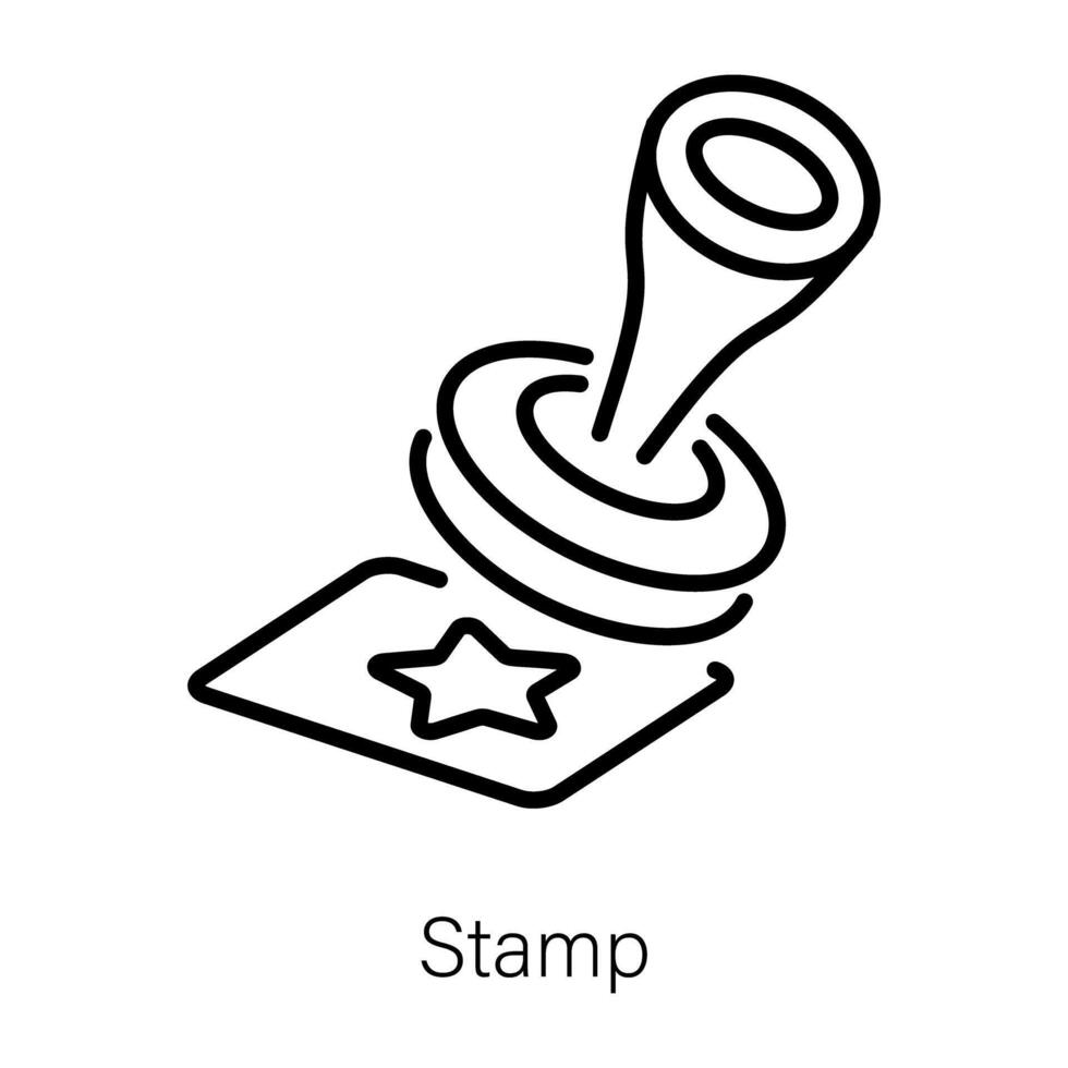 Trendy Stamp Concepts vector
