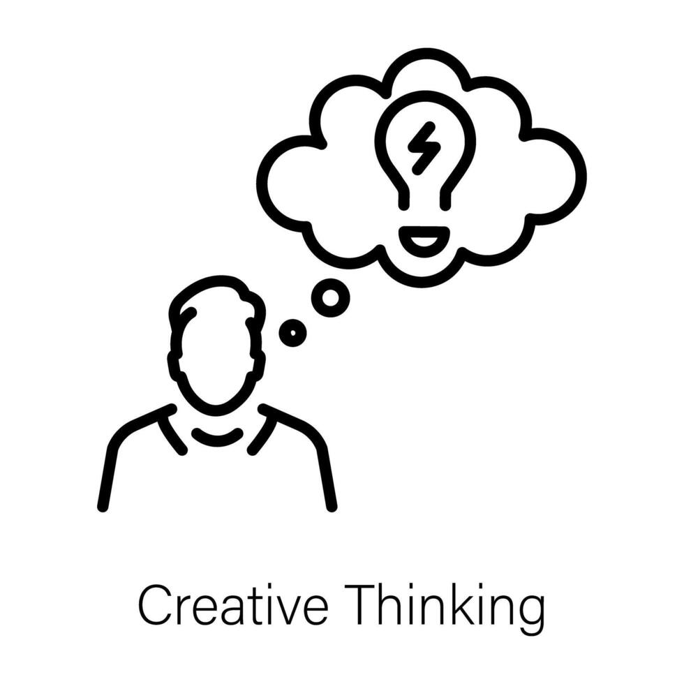 Trendy Creative Thinking vector