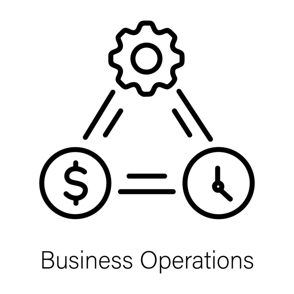 Trendy Business Operations vector