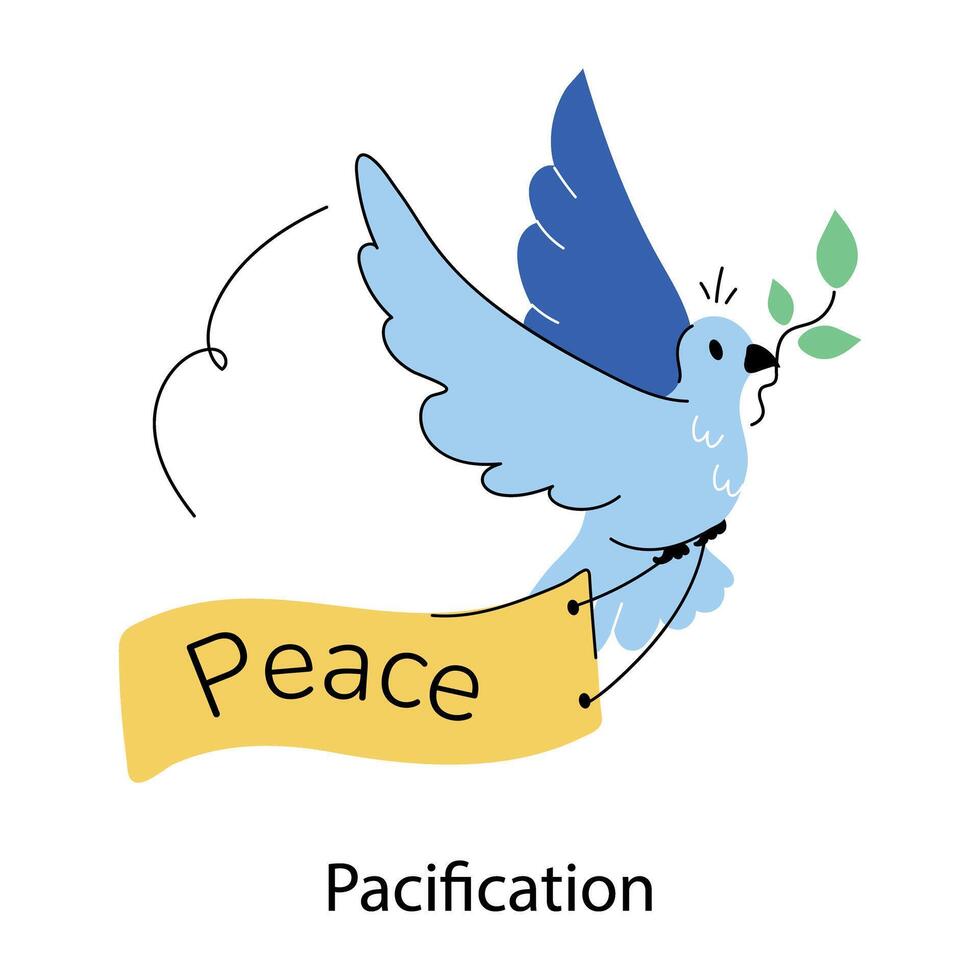 Trendy Pacification Concepts vector