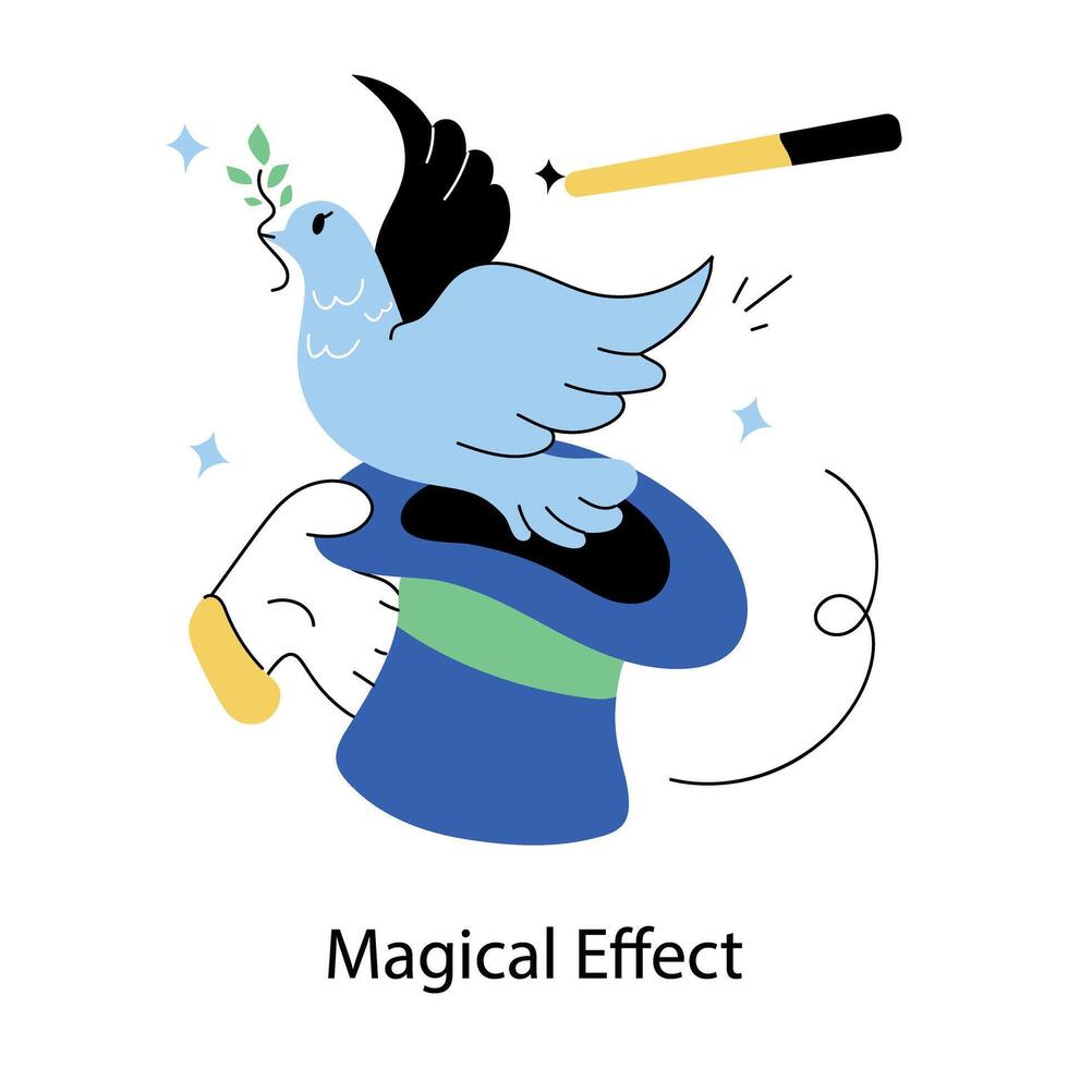 Trendy Magical Effect vector