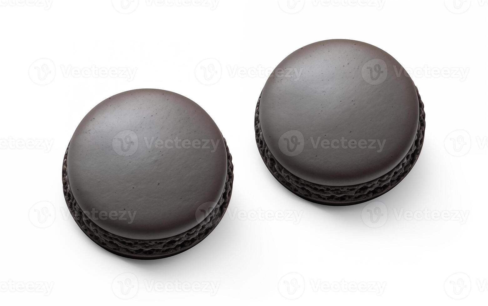 AI generated Macarons sweet cookies Isolated on White background photo