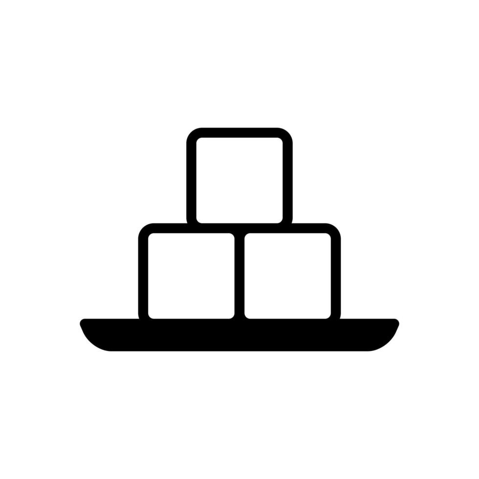 sugar cube icon symbol vector template 38141866 Vector Art at Vecteezy