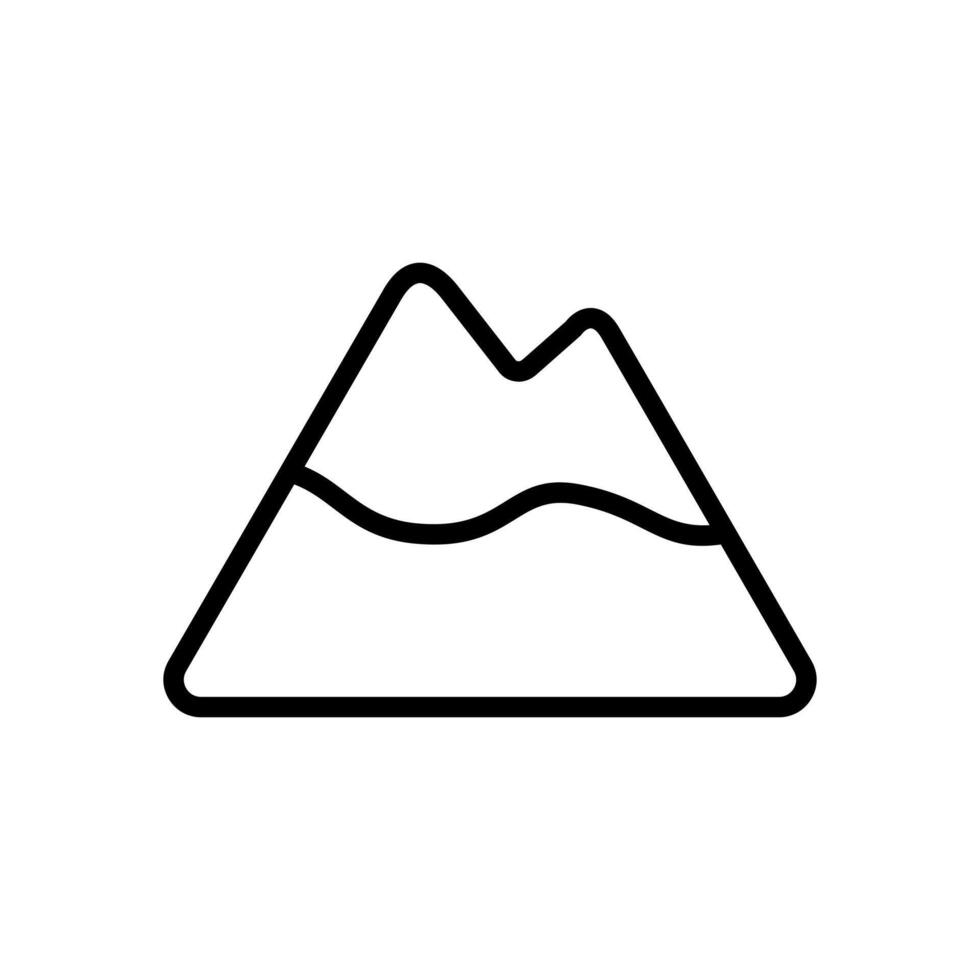 montaña pico icono símbolo vector modelo