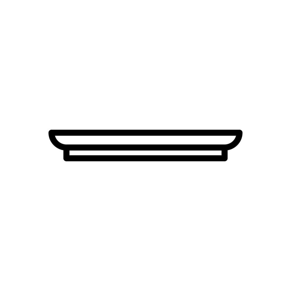 platillo icono símbolo vector modelo