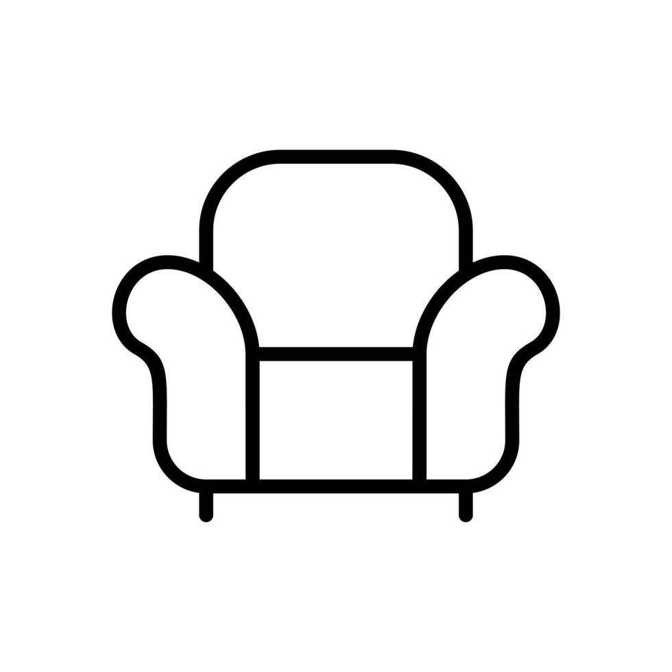 sofá icono símbolo vector modelo
