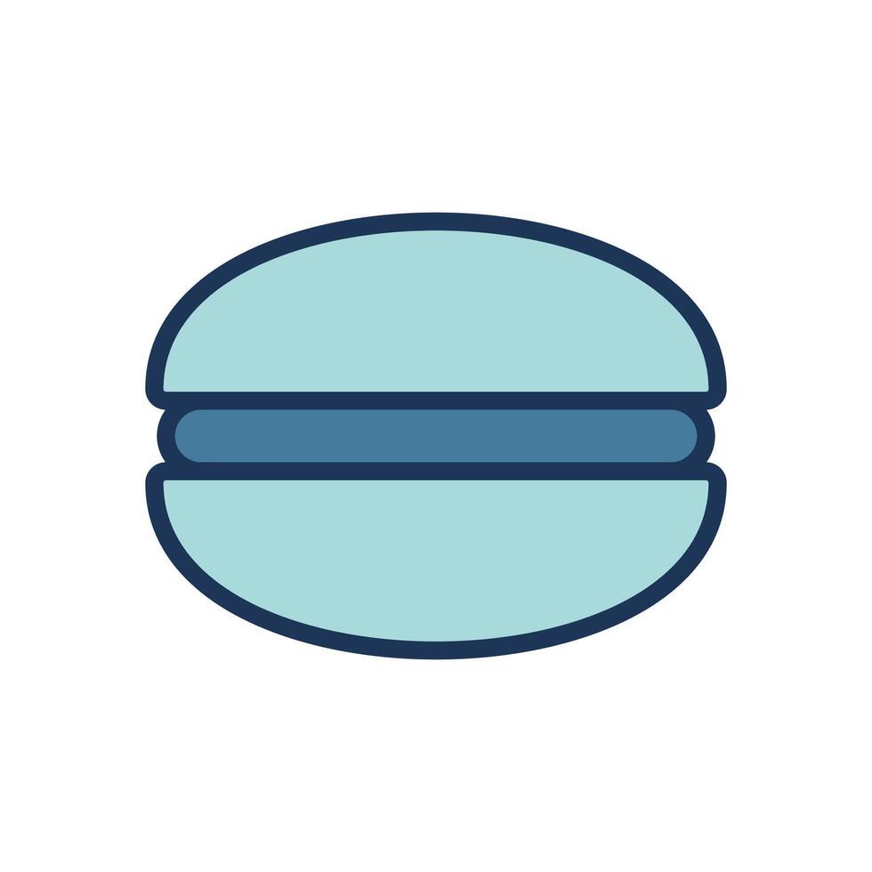 macaron icon symbol vector template