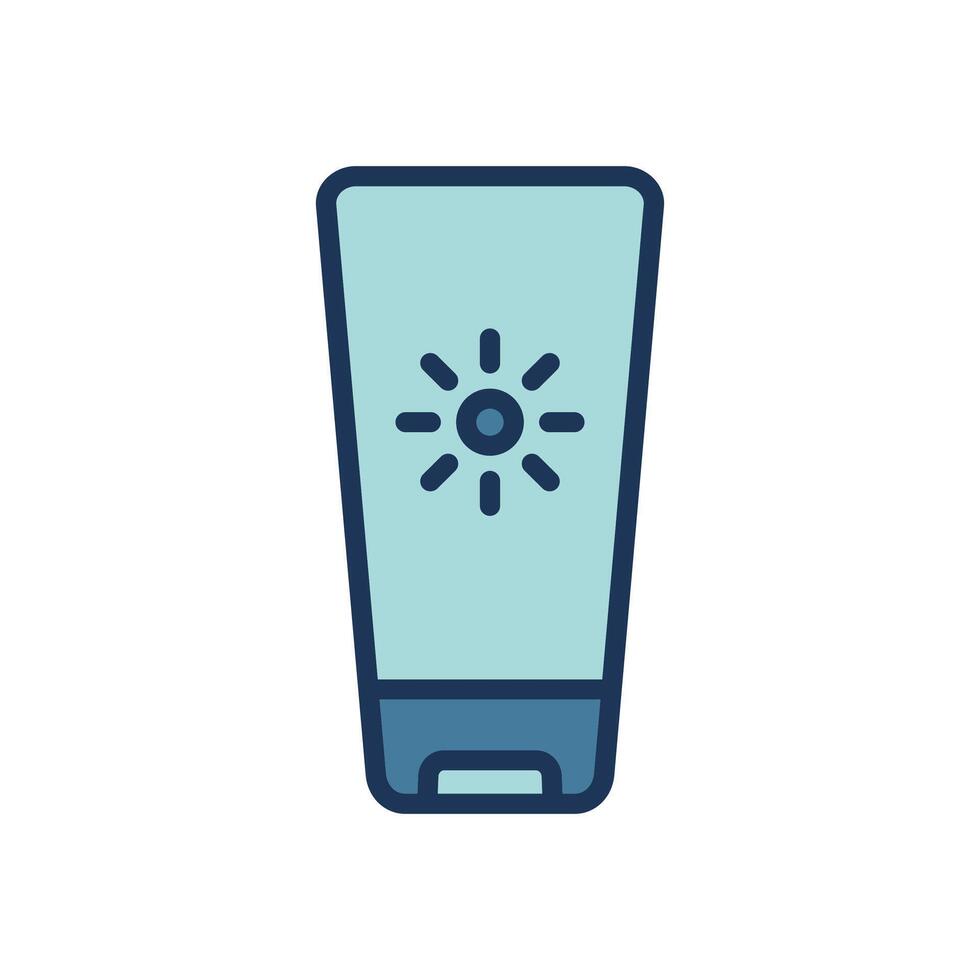 sunscreen icon symbol vector template