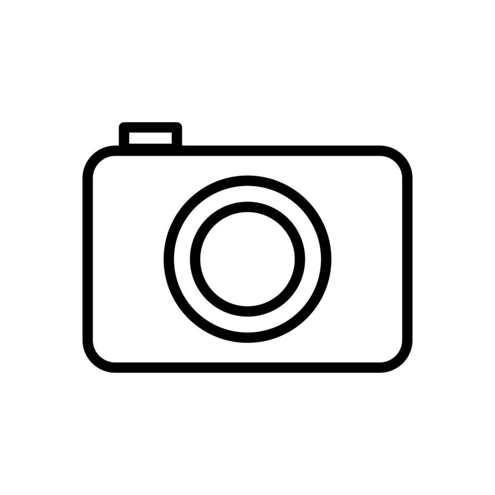 cámara icono símbolo vector modelo
