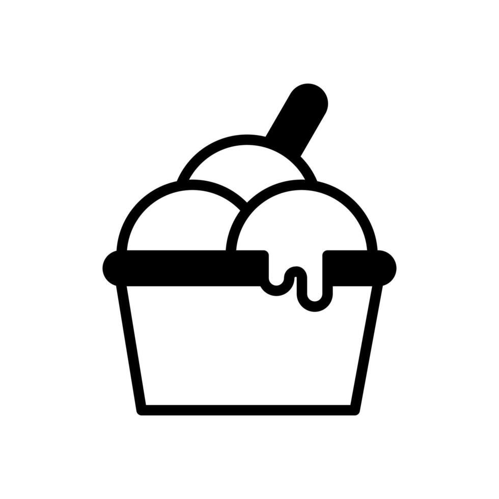 ice cream cup icon symbol vector template