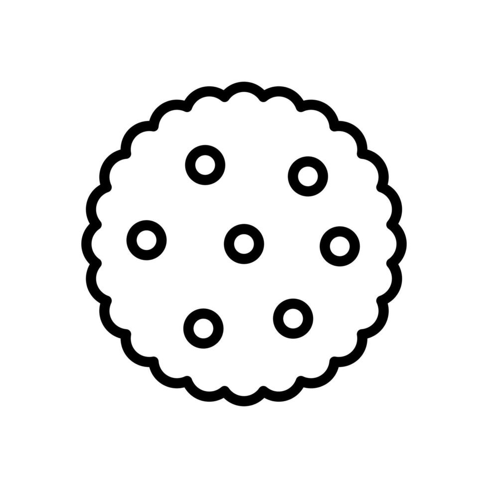 Galleta icono símbolo vector modelo