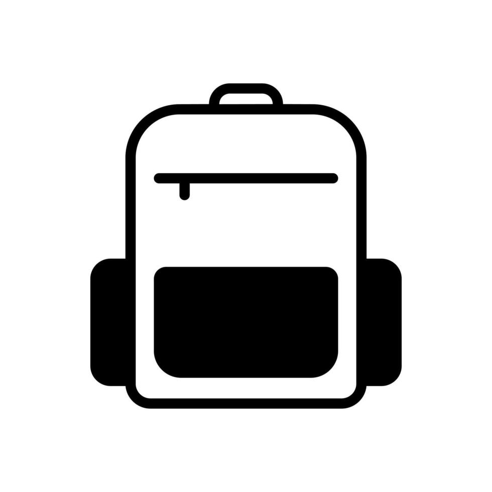 mochila icono símbolo vector modelo