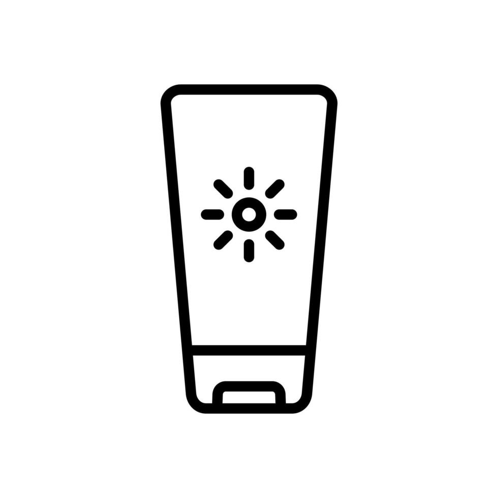 sunscreen icon symbol vector template