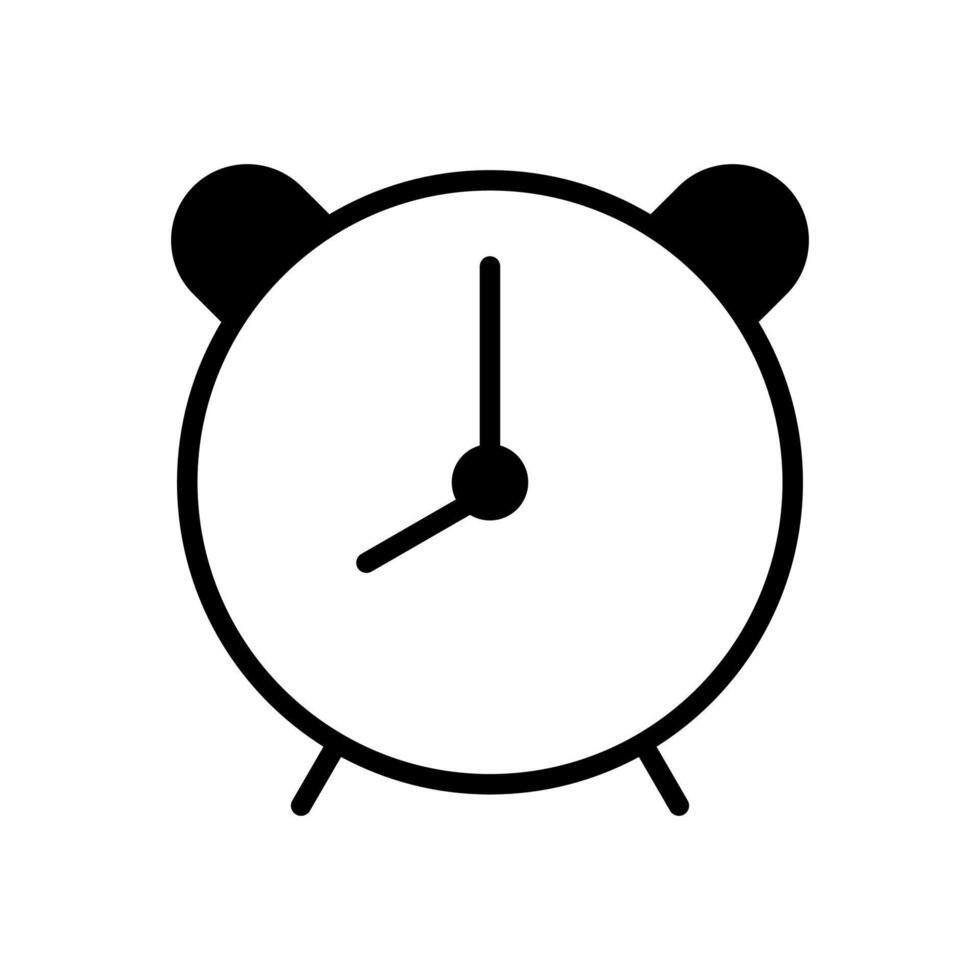 alarm clock icon symbol vector template