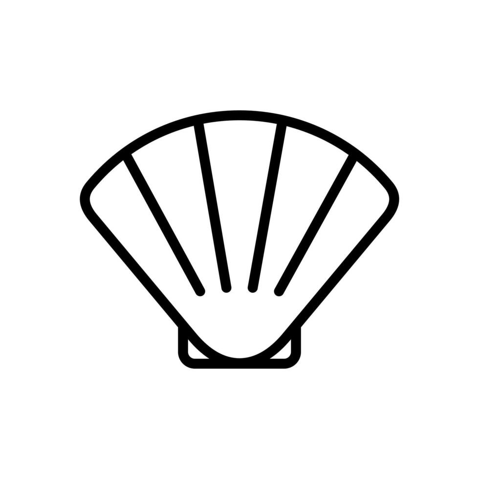 seashell icon symbol vector template