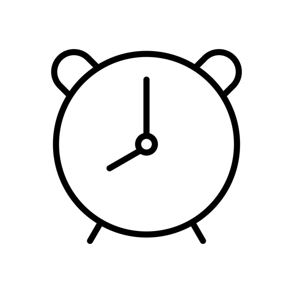 alarm clock icon symbol vector template