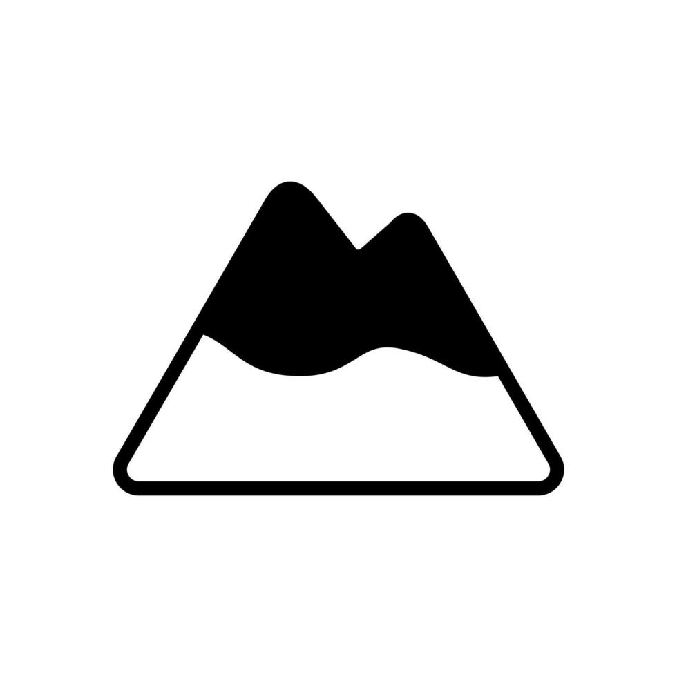 mountain peak icon symbol vector template