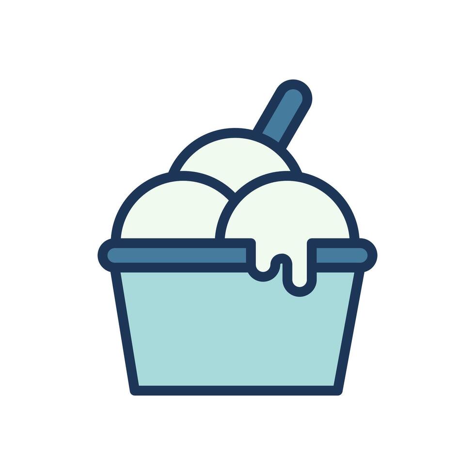 ice cream cup icon symbol vector template
